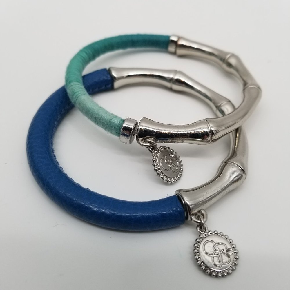 Jessica Simpson Pair of Bracelets - silver & blue